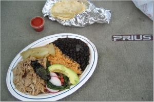 Lunch at the Camion Taco Truck.