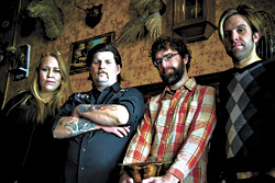 From left: Davies, Carlson, Moore, and McGreevy.Organically drone.