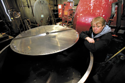 Once a local darling, Pacific Rim Brewing (general manager Dan Burke pictured in the brewhouse) poured its last pint in December.