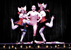 Getting his Rocky Horror on: Cabarets Garrison in the center.