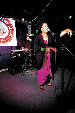 Christa Bell:Vagina monologuist.