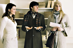 From left: Ledoyen, Mouret, and Bel in Shall We Kiss?