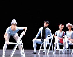 Noelani Pantastico (left) stares down the crowd in The Concert.