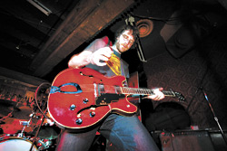 Axman cometh: Steve Turner on a mudride.