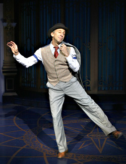 The shows happiest hoofer: David Silverman.