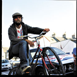 Halstead strikes a mighty engineless pose.