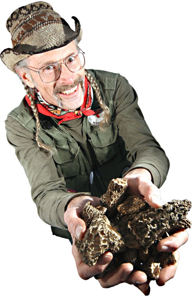 Shroom hunter Larry Evans.