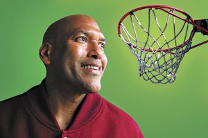 Donaldsons new campaign manager has encouraged him to play up his basketball past.