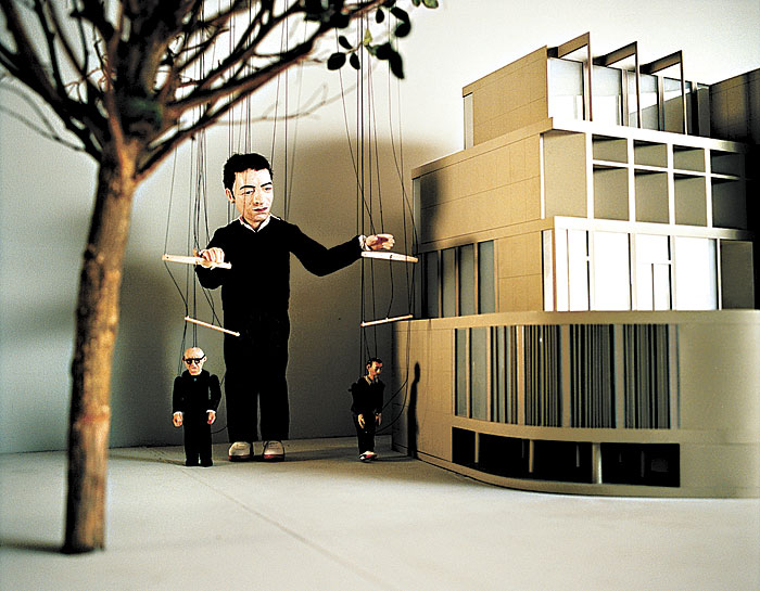 Huyghes film: Giving Harvard a hard time.