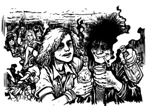 The author was once a neighbor of Tommy Lees, and couldnt keep up with his prodigious partying habits.