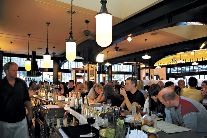 Bastille diners puzzling over whether they should order in French or English.