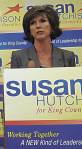 Hutchison has downplayed her Republican ties throughout the campaign.