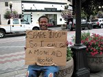 If this guy were positioned at an off-ramp, hed be running afoul of Burgess proposed law.