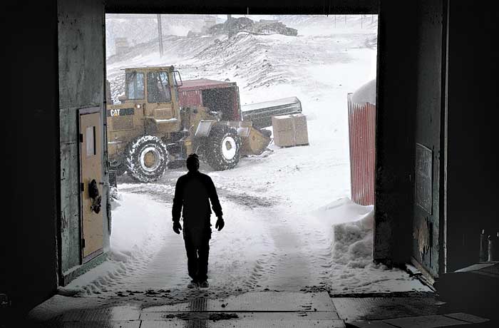 Even in Antarctica, somebodys got to take out the trash.