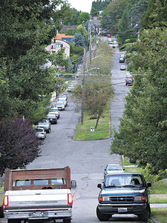 After Aaron was shot on this street, his body was dragged to the median.