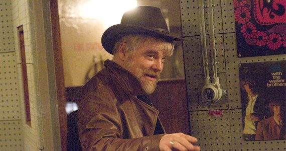 Hoffman plays the cantankerous Yank abroad.