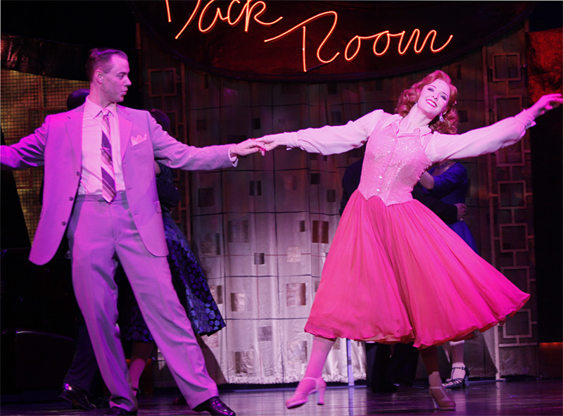 Allen and Darr dance to keep warm.