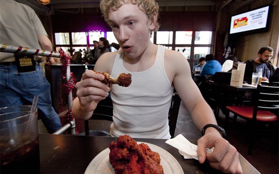 This probably isnt the face he wants on the Wing Dome challenge wall.