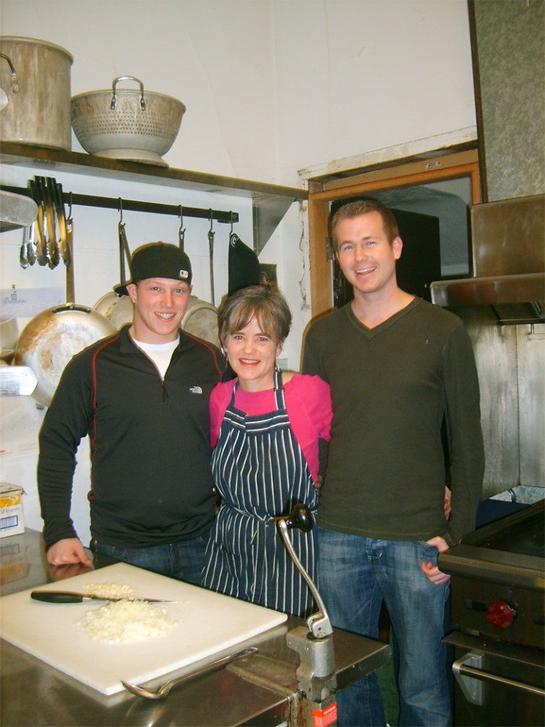 Barnes and two of her brothers.