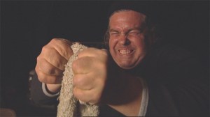 Pleskun bends a nail.