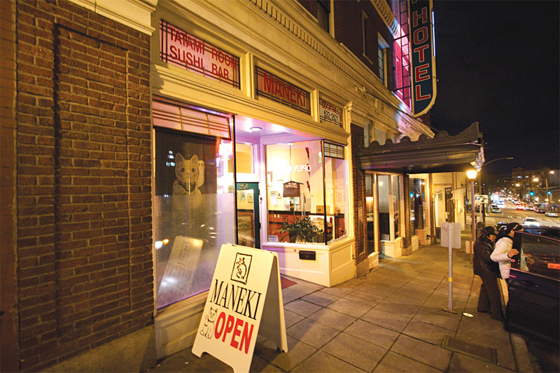 Maneki's current space served as storage during the Japanese internment of World War II.