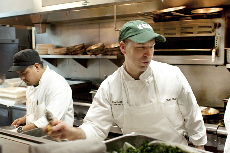 Kevin Davis, commanding the line at Steelhead one more time.