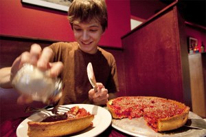 Kylie's offers both New York- and Chicago-style pie, but its focus runs deep.