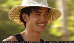 Sar offstage in Cambodia.