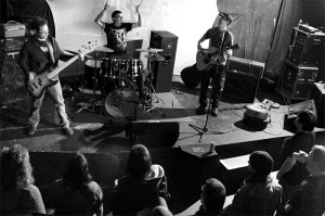 Drivers wanted: a sparse Saturday-night crowd.