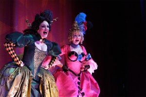 Cayman Ilika (left) and Jessica Skerritt work Gypsys shtick.