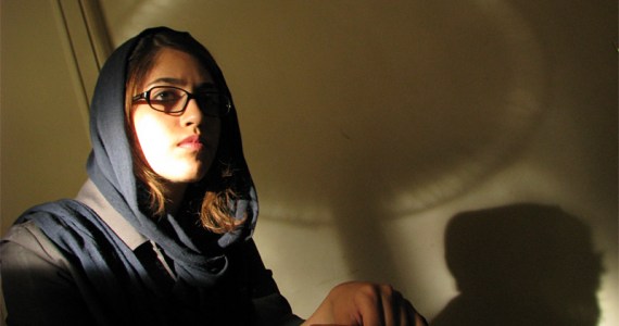 Shaghaghi en route to a gig.