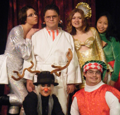 Gershowitz (lower right) in "Hot Babes in Toyland" at Odd Duck last December.