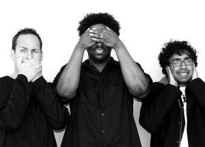 From left, Green, Bell, and Kondabolu bring the funny.