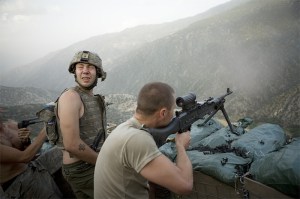 One of the near-daily firefights in the Korengal Valley.