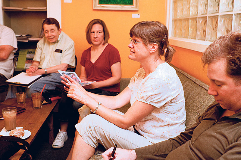 Career coach Steve Paul's group, called "Notes From the Job Search," has the feel of an Alcoholics Anonymous meeting.