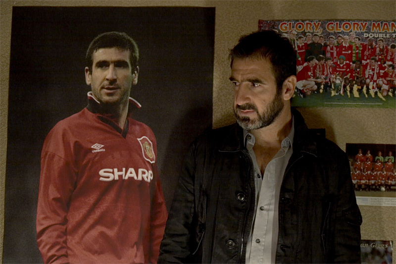 Cantona is perfectly cast as himself.