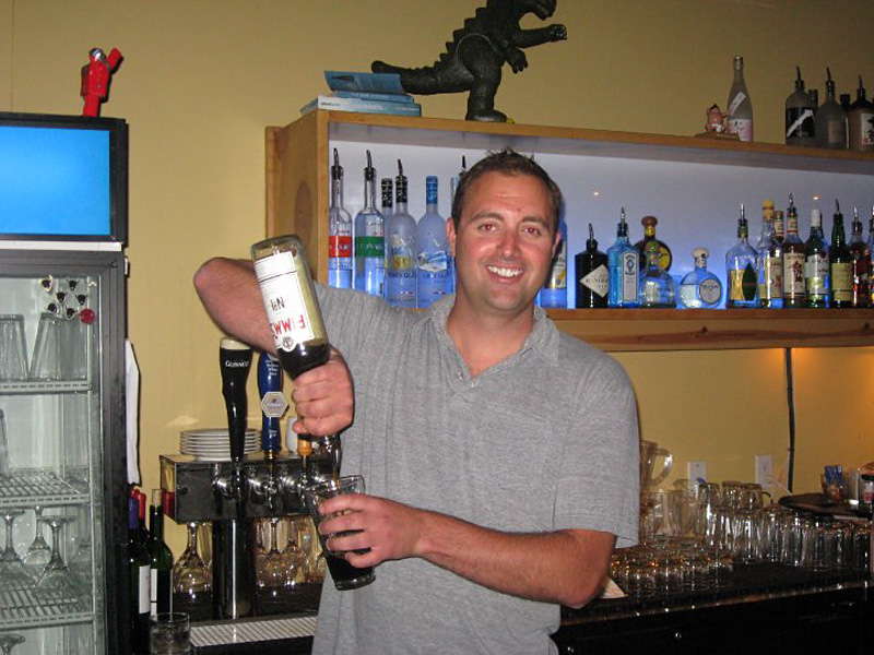 Doherty helps drinkers lose their vir-gin-ity.