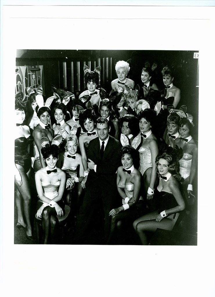 Hefner and his '60s flock.