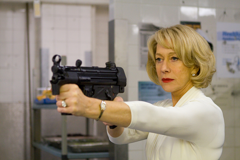 Mirren. Machine gun. We are so there.