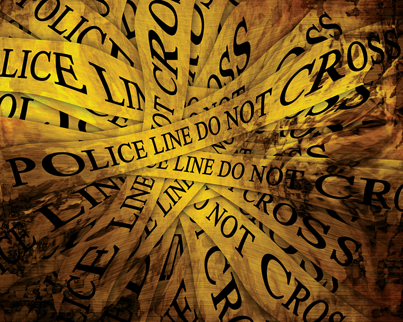 Police investigation: police line do not cross