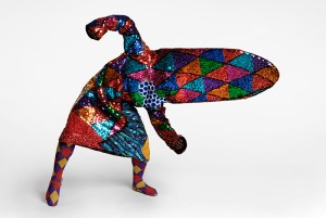 One of Cave's sequined soundsuits at SAM.