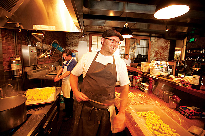 Unlike Tom Douglas, Stowell spends several nights a week stationed in his kitchens.