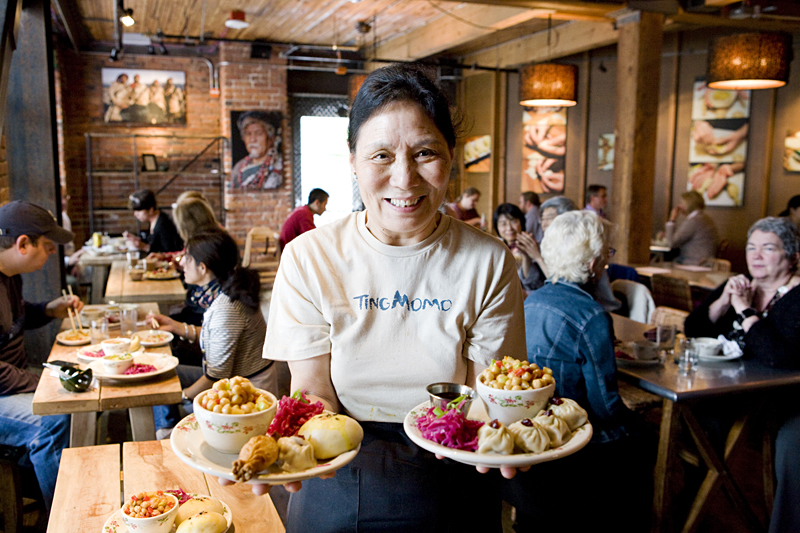 Ting Momo's head chef Dekyi Thonden.