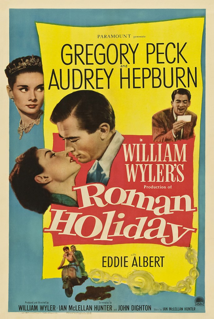 Hepburn won an Oscar for Roman Holiday.