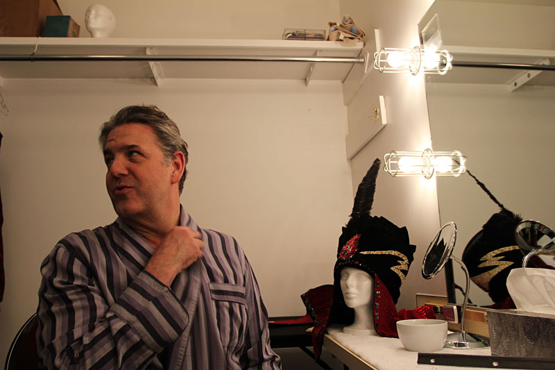 Freeman between Aladdin rehearsals.