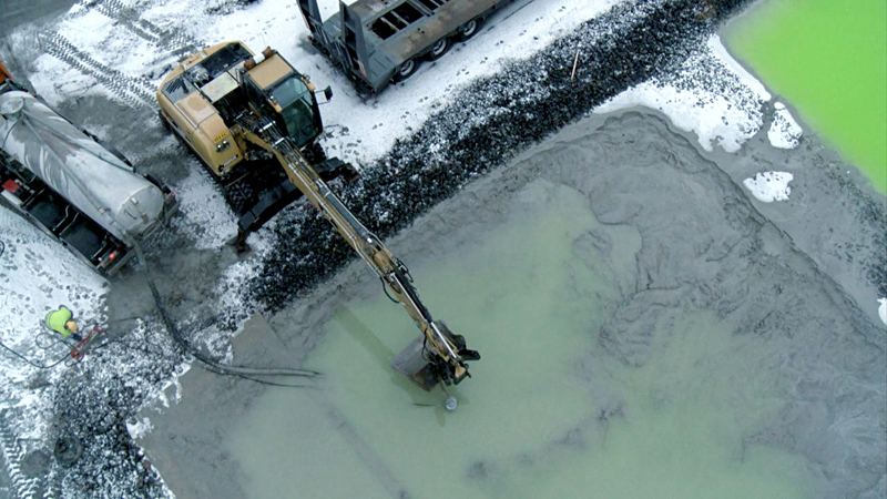 The site is prepped for nuclear waste.