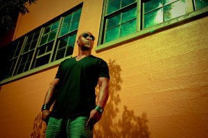 Candidt on the corner.