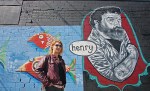 Ward's friend Hera Won decided the perfect tribute would be to paint a mural of the muralist in SoDo.