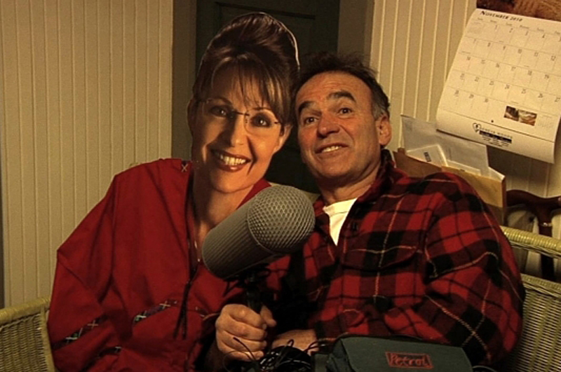 Broomfield and his cardboard quarry.