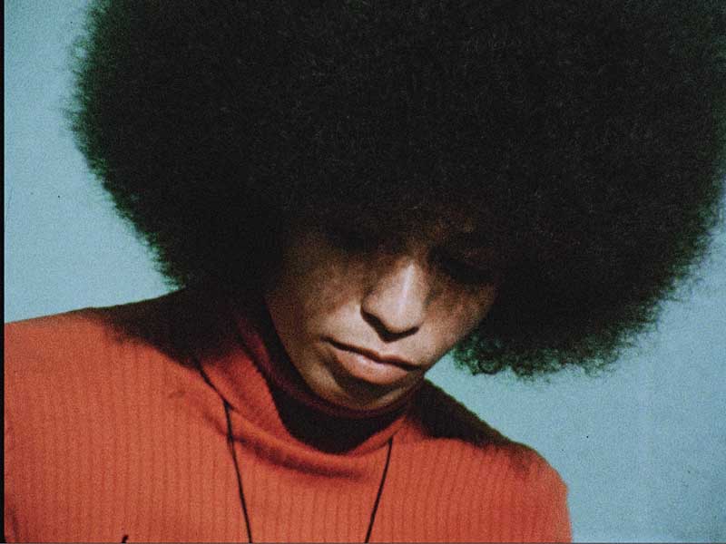 Angela Davis during a 1972 prison interview.